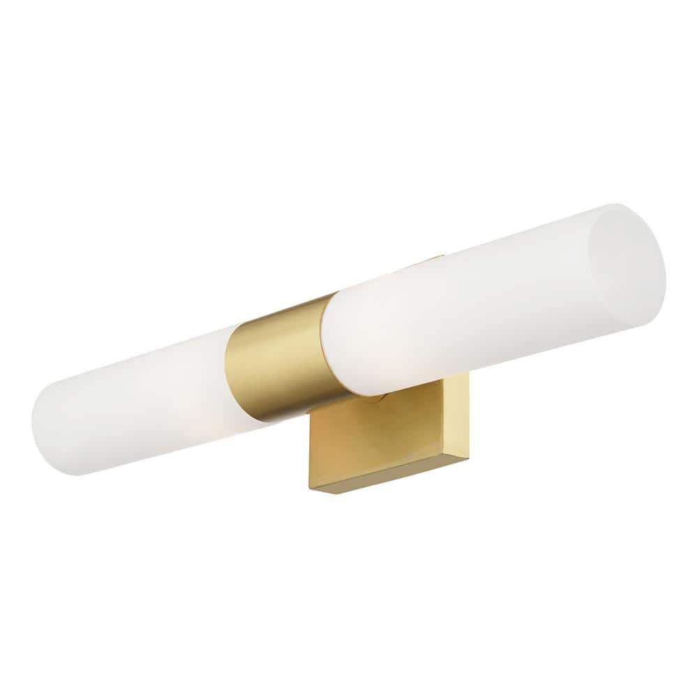 Livex Lighting Aero 2 - Light Vanity in  Satin Brass
