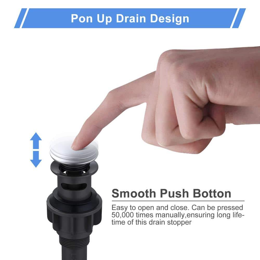 Pop-Up Bathroom Sink Drain with Overflow( 2Pack)