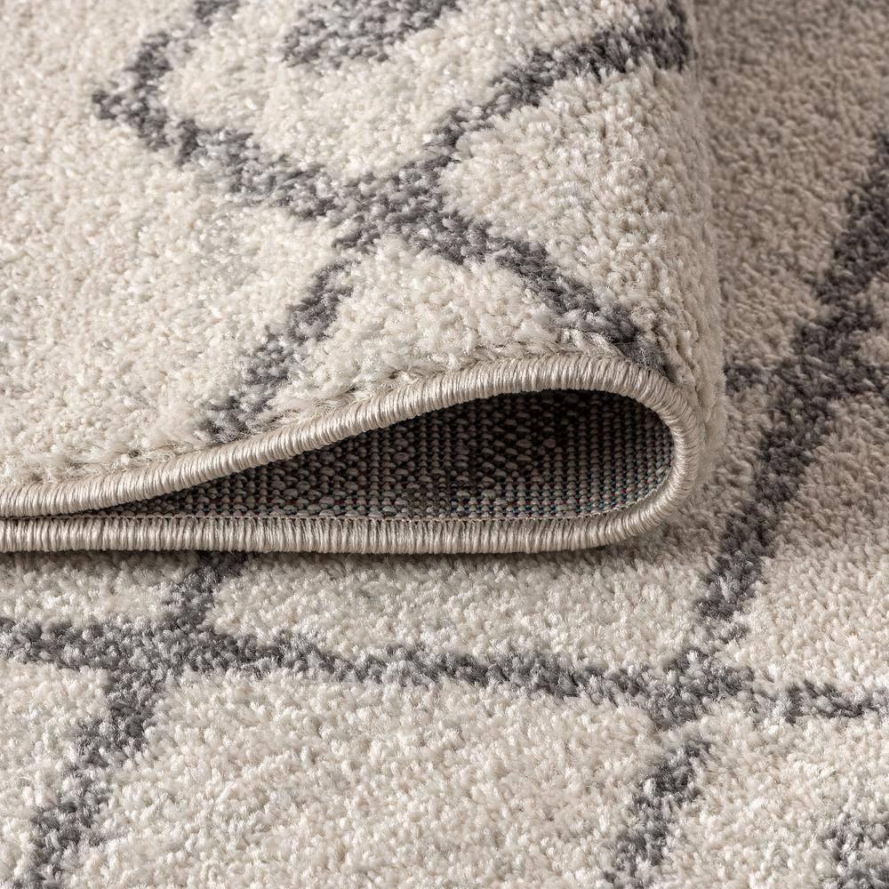 4'x6' Aksil Moroccan Beni Souk Area Rug, Cream/Gray - JONATHAN Y