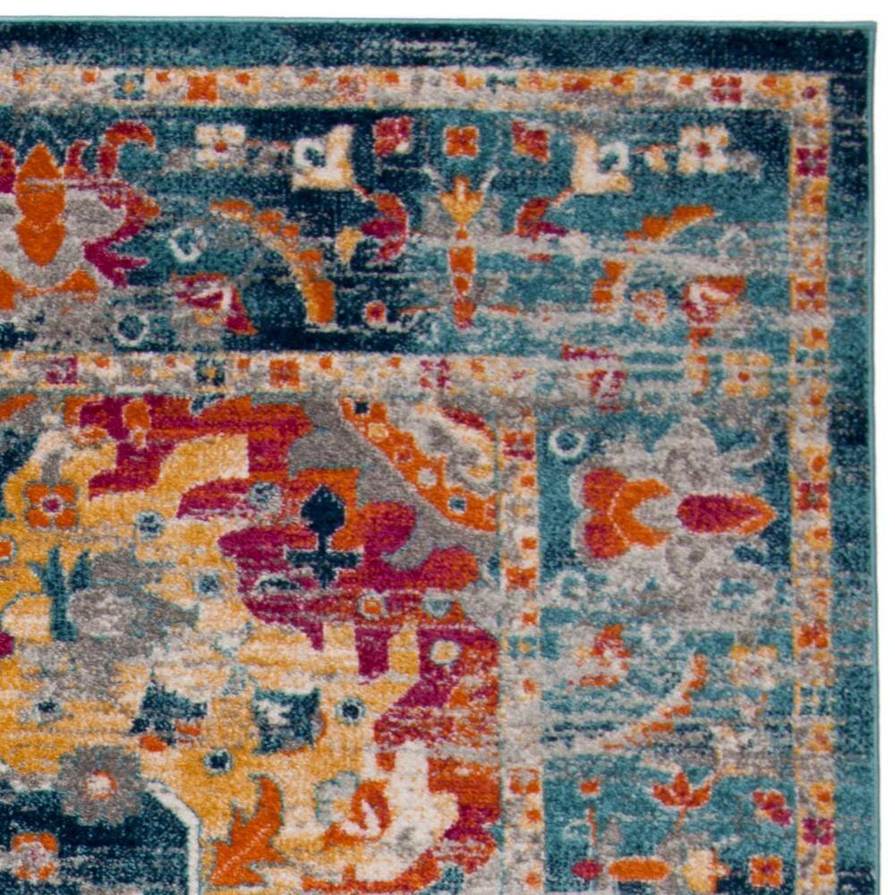 Madison MAD154 Power Loomed Indoor Area Rug - Teal/Fuchsia - 9'x12' - Safavieh