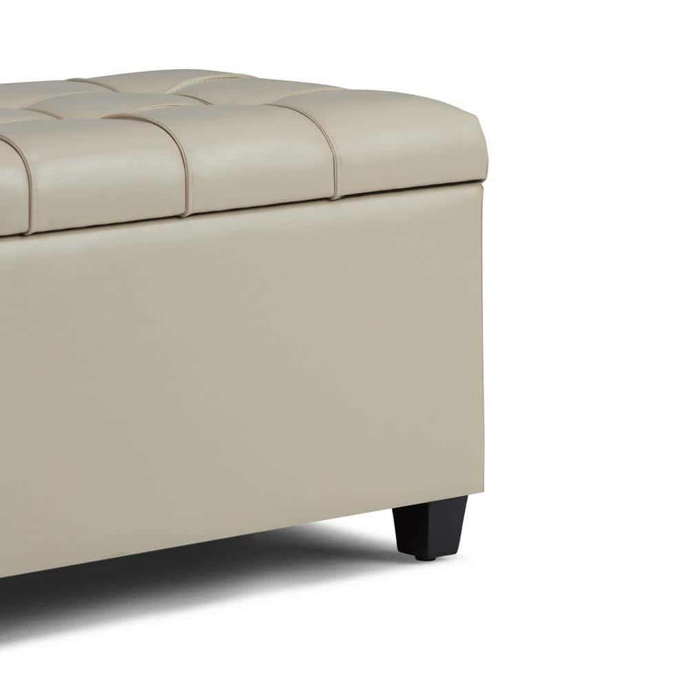 Sienna Faux Leather Ottoman