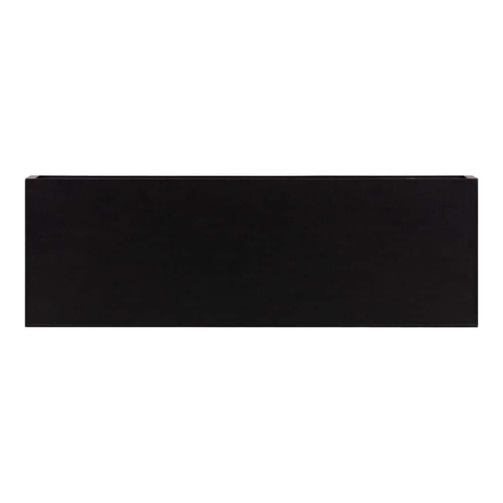 2pc 24" Havlock Wood Shelf Set Black - Kate & Laurel All Things Decor: Solid Wood, Easy Wall Mount