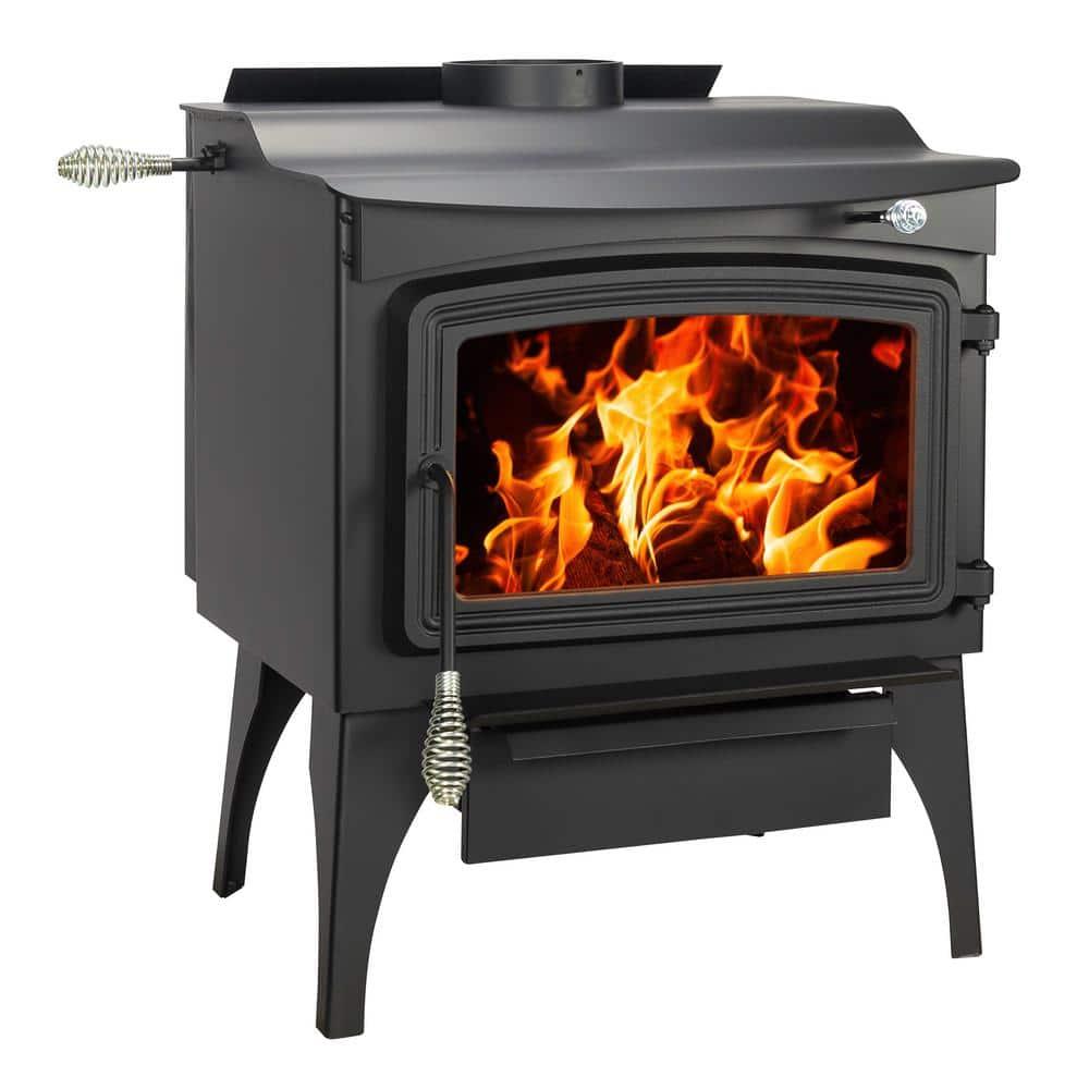 Pleasant Hearth 1,800 Sq. Ft. Medium Freestanding Wood Burning Stove with Legs