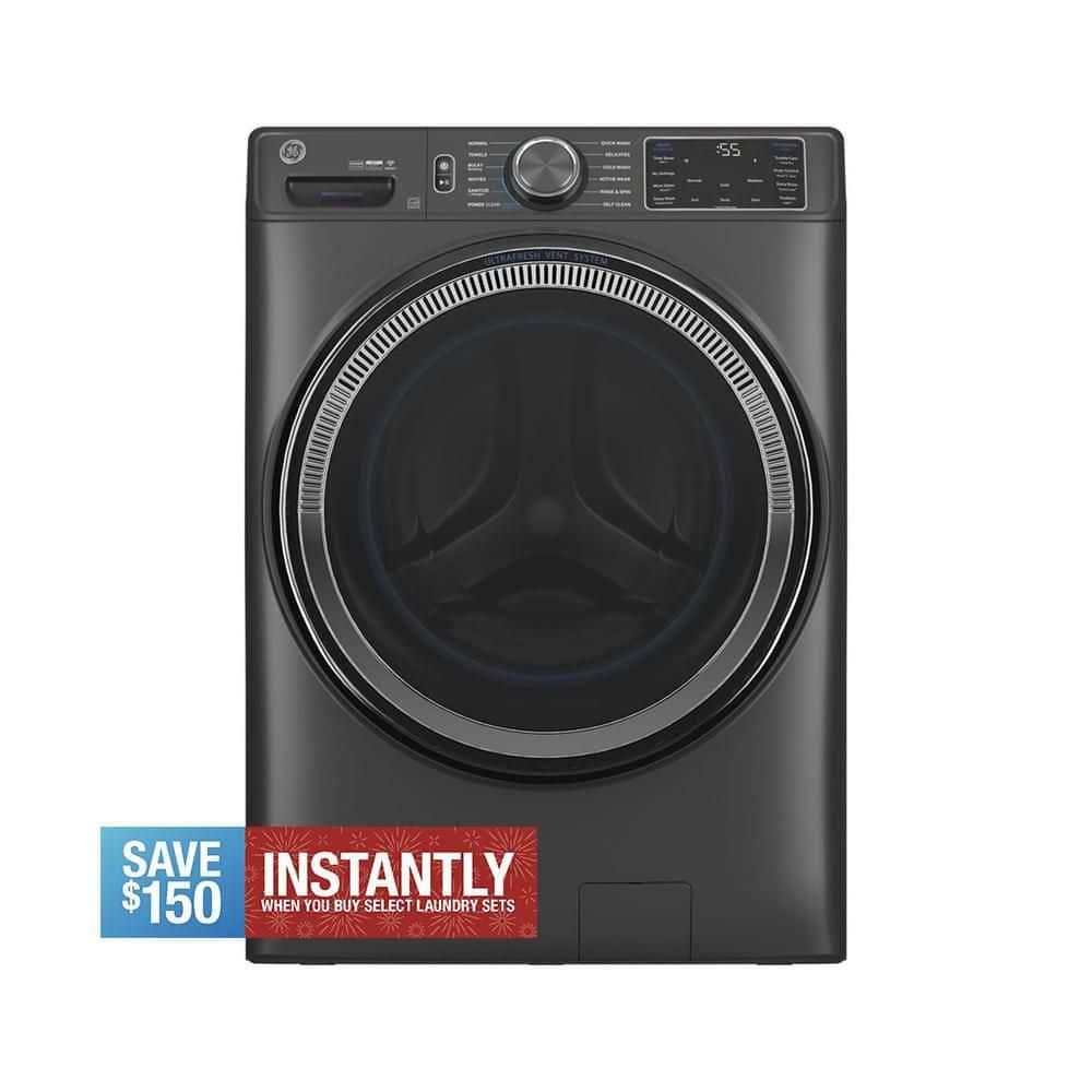 GE Appliances 5 Cubic Feet Energy Star Front Load Washer with Steam Wash