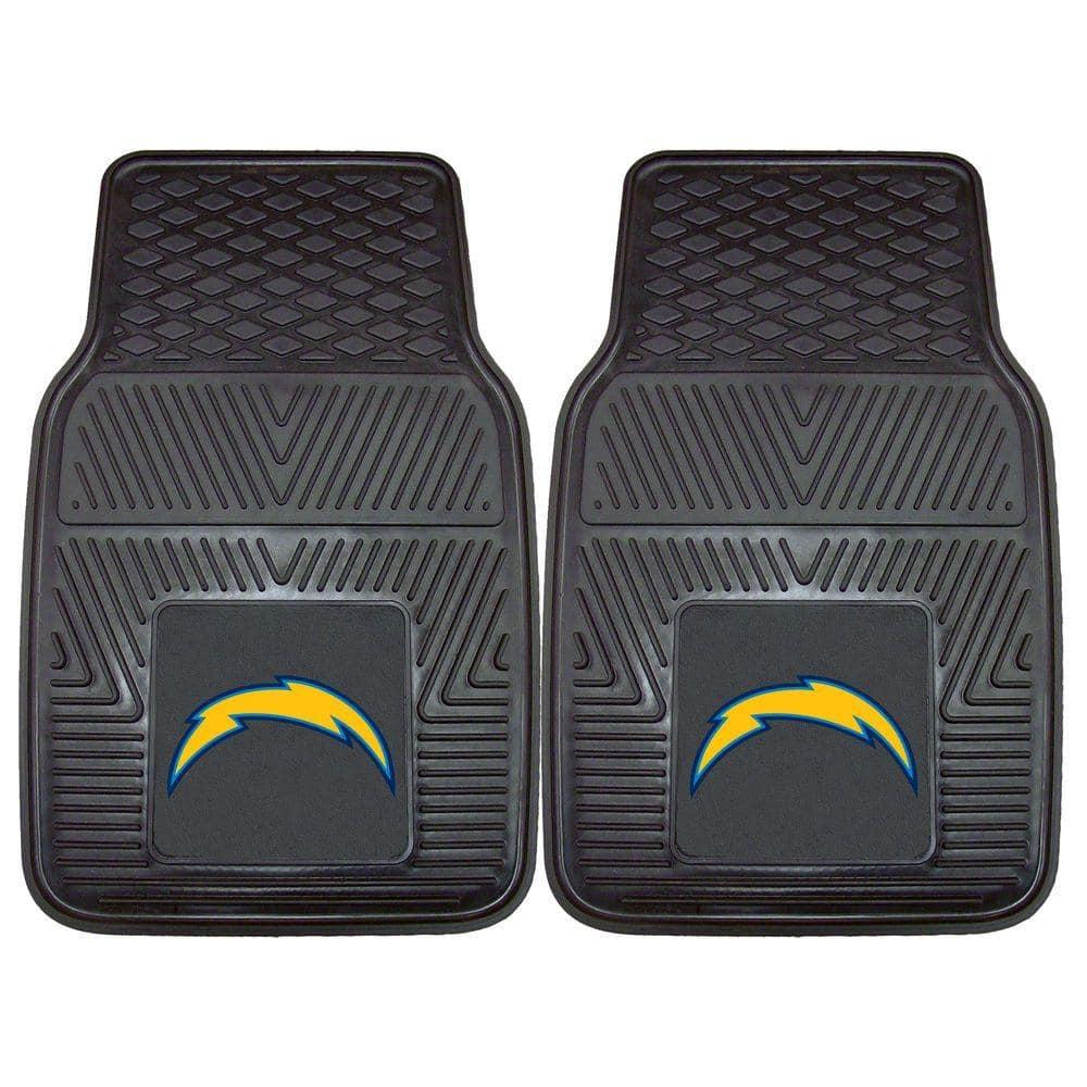 Los Angeles Chargers Heavy Duty Black Vinyl Car Mats