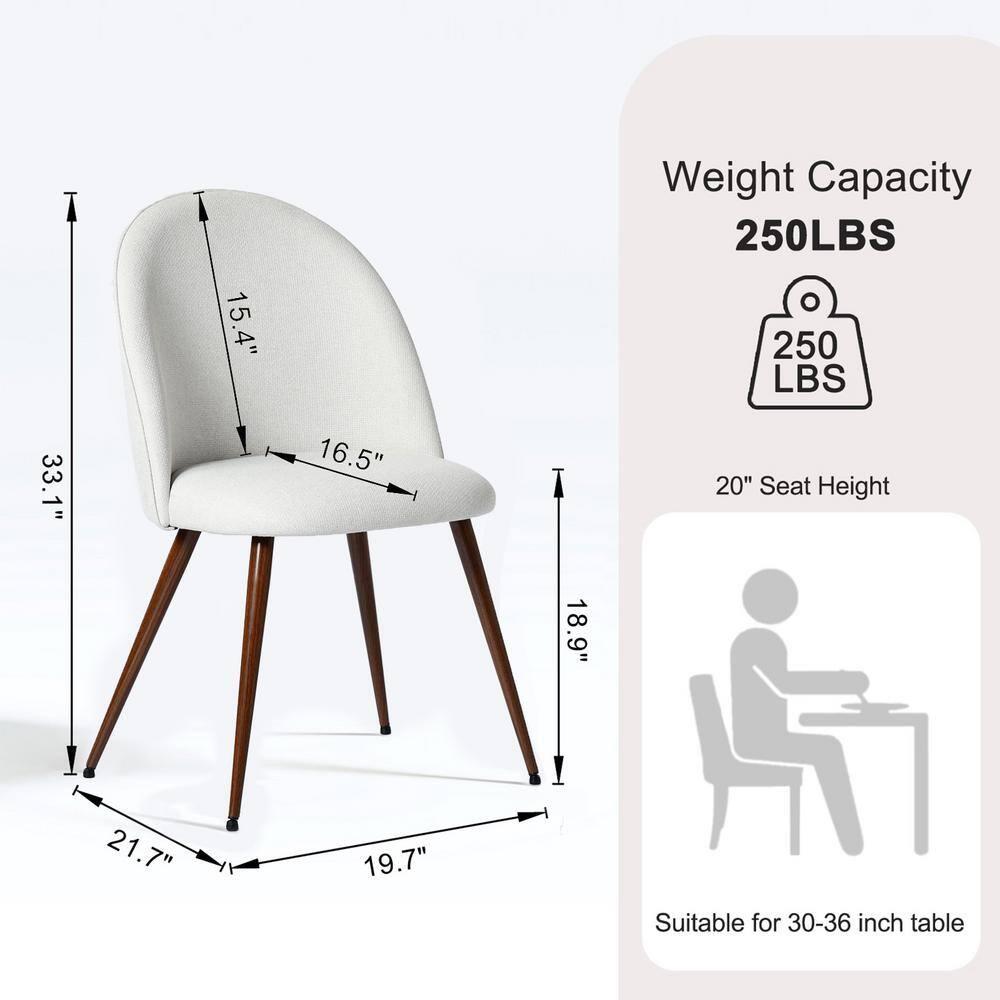 Homy Casa Indoor Reception Chair Set of 2, Comfy Modern Guest chair with Backrest for Waiting Room Office Home Meeting Conference, Beige