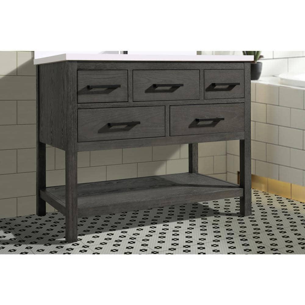 Ari Kitchen & Bath Betty 42'' Single Bathroom Vanity with Quartz Top