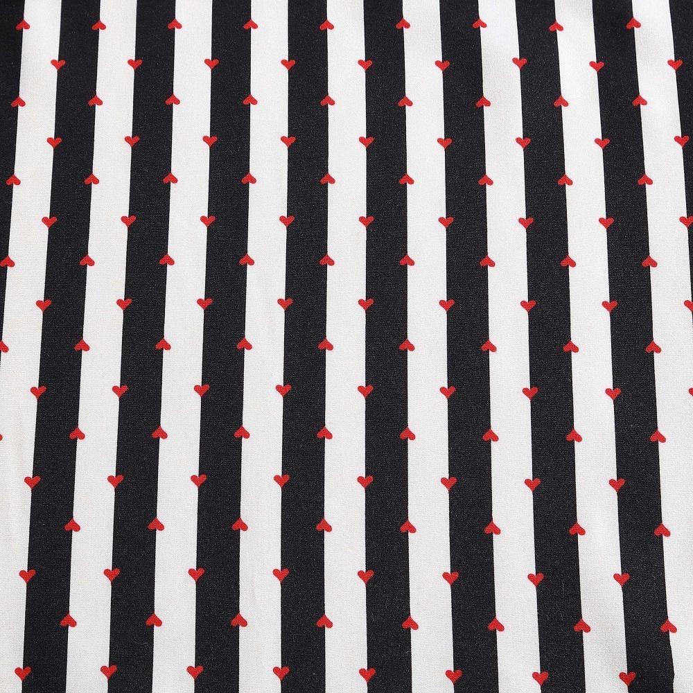 Betsey Johnson Betsey Johnson Wonderland Stripe Black Reversible Duvet Cover Set