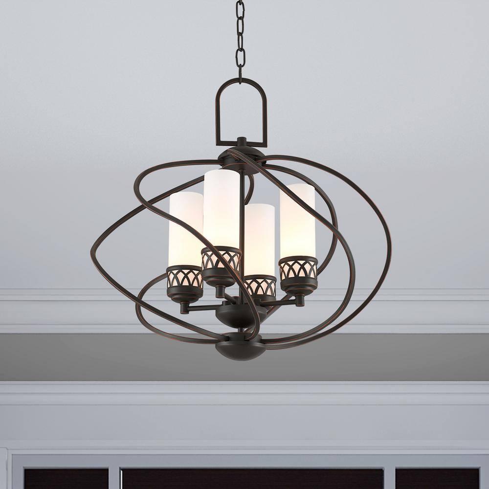 Livex Lighting Westfield 4 - Light Chandelier in Olde Bronze