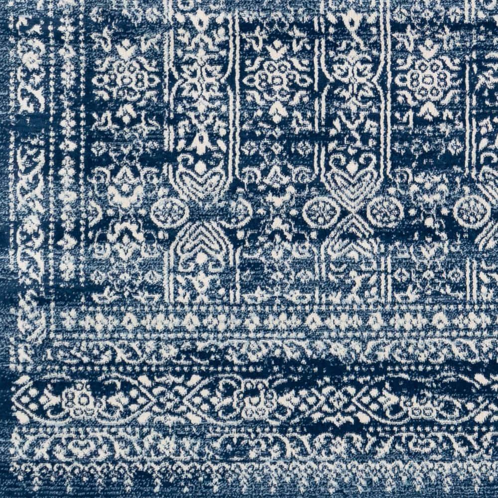 Livabliss Roma Vintage Oriental Area Rug,5'3" x 7'1",Dark Blue