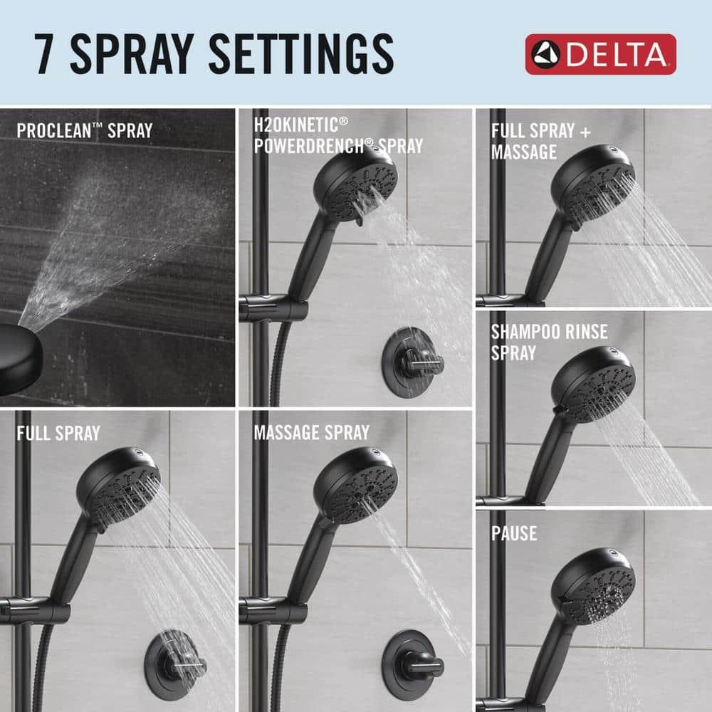 ProClean 7-Spray Handheld Shower Head, High Pressure Spray Hand Shower