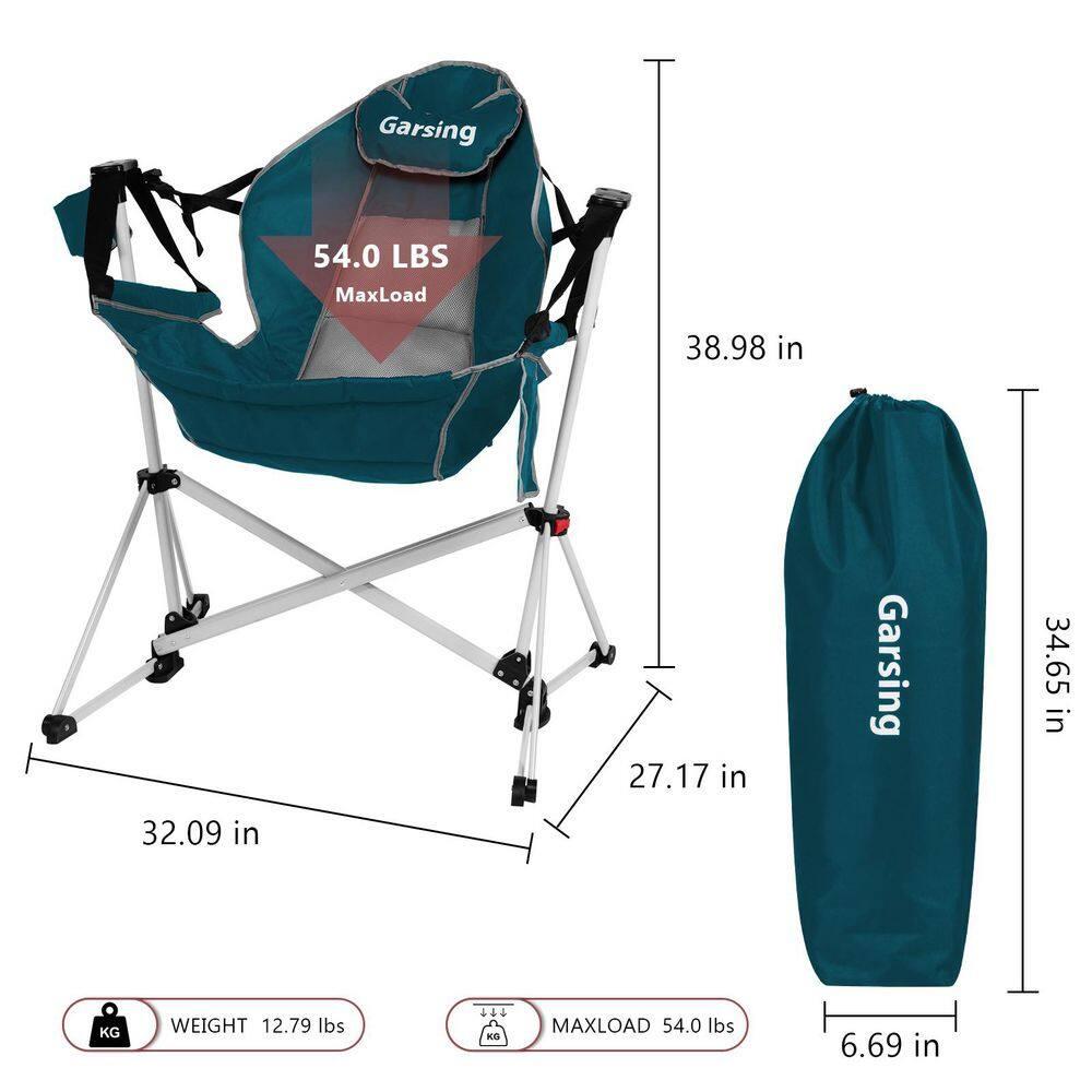 Green Folding Camping Chair with Carrying Bag