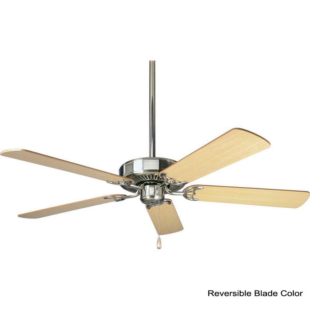 P2501-09-Progress Lighting-AirPro - Wide - Ceiling Fan in Transitional style - 52 Inches wide by 13.5 Inches high-Brushed Nickel Finish