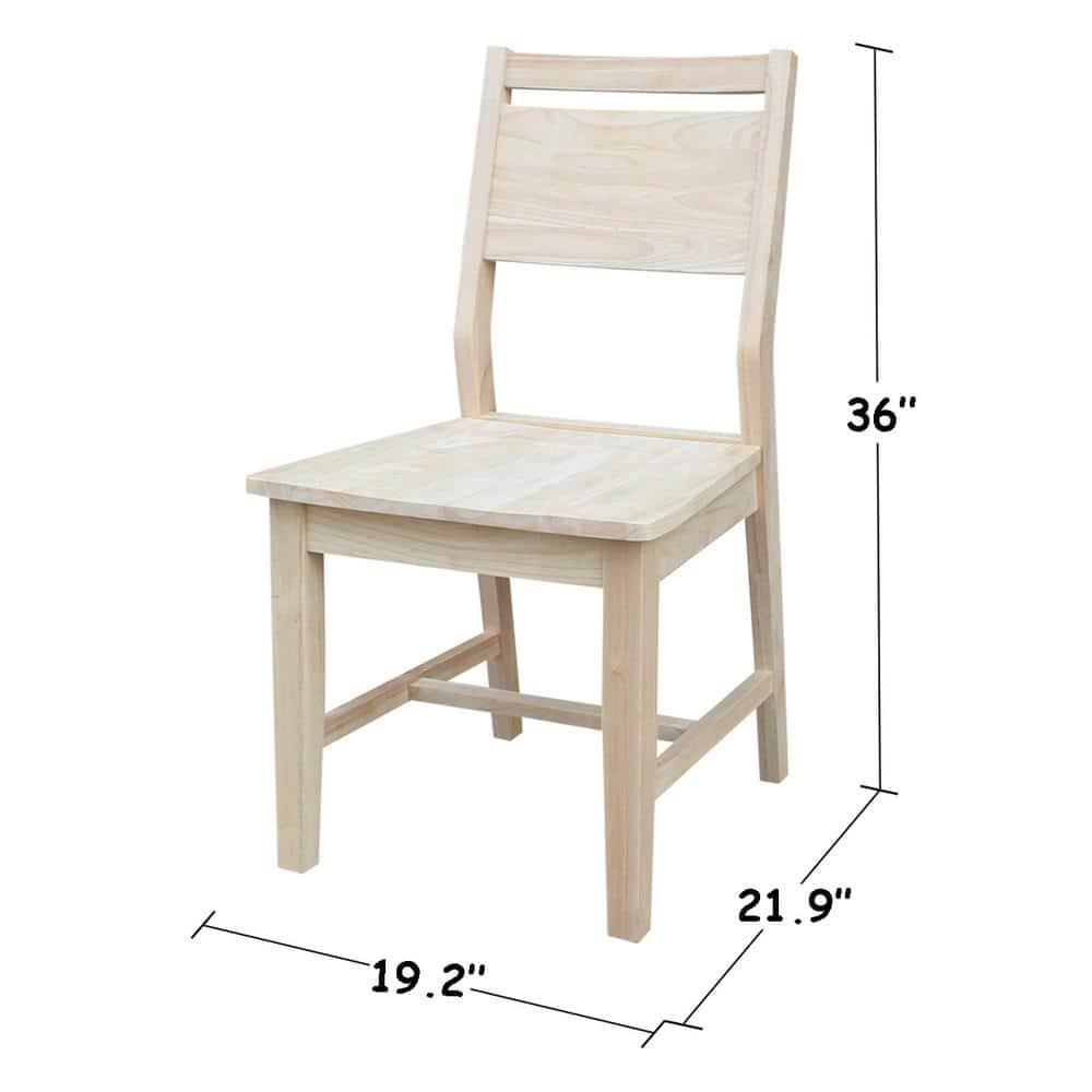 International Concepts Set of Two Aspen Panel Chairs