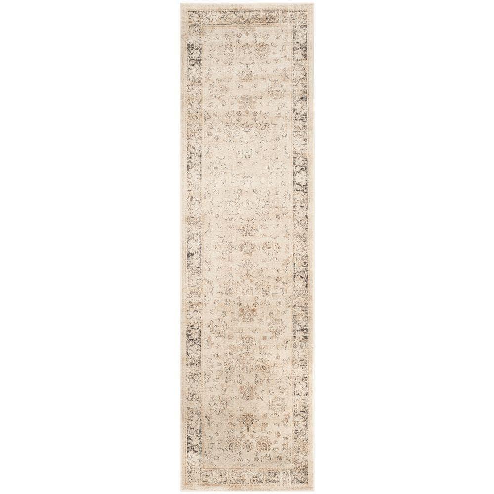 Vintage VTG117 Power Loomed Runner Rug - Stone - 2'2"x8' - Safavieh.