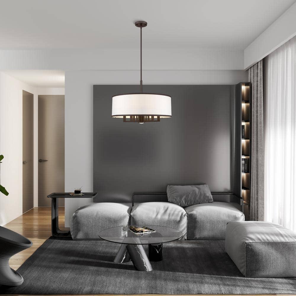 Livex Lighting Park Ridge 6 - Light Chandelier in  Bronze