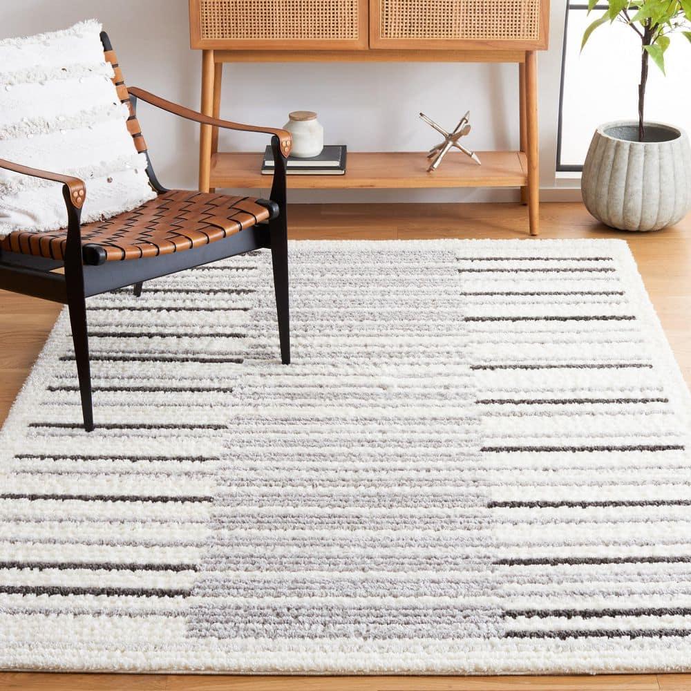 Marrakesh MRK308 Power Loomed Area Rug - Ivory/Gray - 8'x10' - Safavieh.