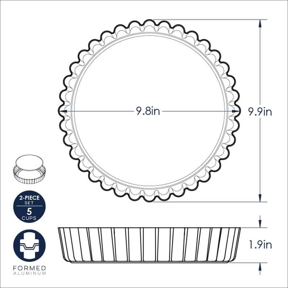 Nordic Ware Pro Form 5 Cup Quiche Tart Pan & Reviews | Wayfair