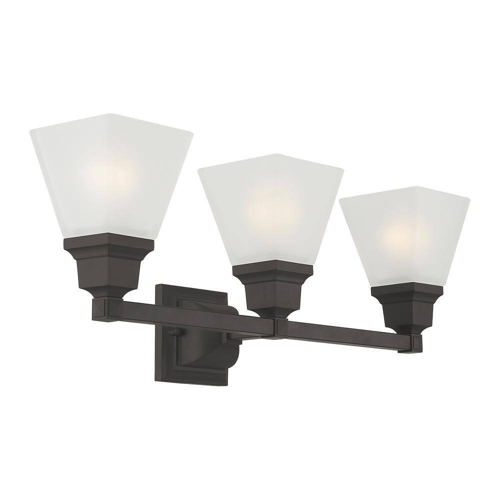 Livex Lighting Mission 3 - Light Vanity in  Bronze