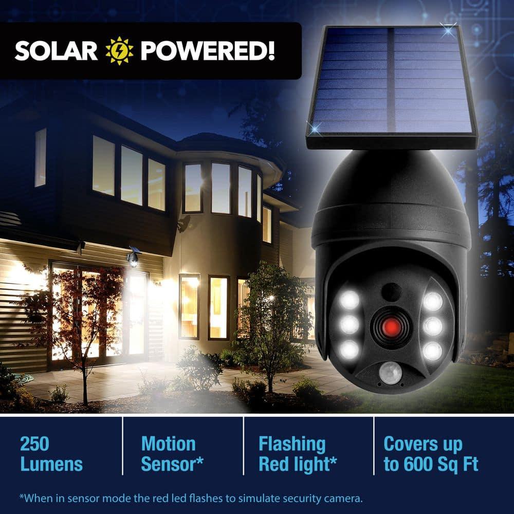 Bell + Howell LED Solar Powered Outdoor Security Spotlight with Motion Sensor