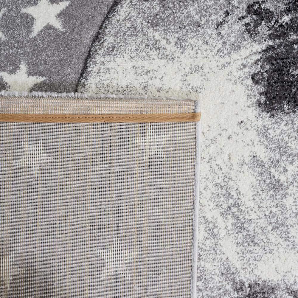 Carousel Kids CRK135 Power Loomed Area Rug - Light Grey/White - 3'3"x5'3" - Safavieh.