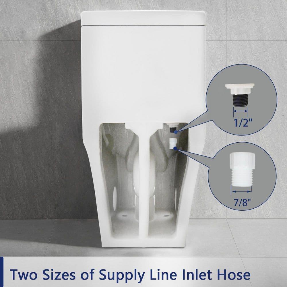 Ally Standard Bathroom Toielt, Modern Toilet with Comfort Chair Height Floor Mounted(Seat Included)