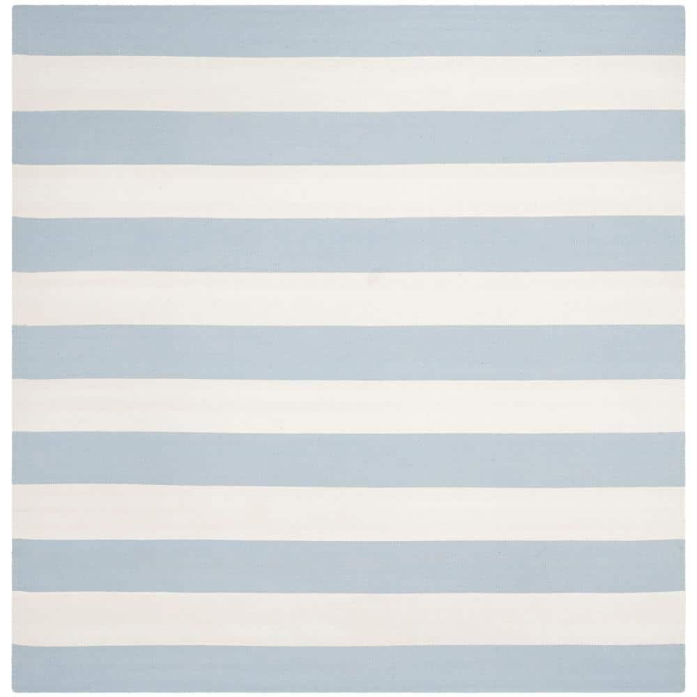 Montauk MTK712 Hand Woven Indoor Area Rug - Sky Blue/Ivory - 6'x6' - Safavieh.