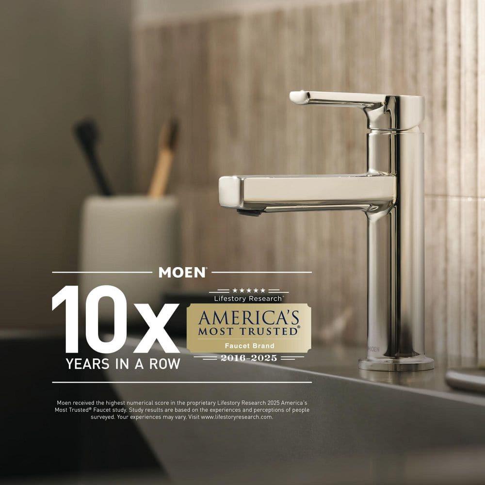 Moen Nolia Chrome One-Handle High Arc Kitchen Faucet with Pull Down Sprayer and Soap Dispenser, Kitchen Sink Faucet Featuring Power Boost Technology, 87071
