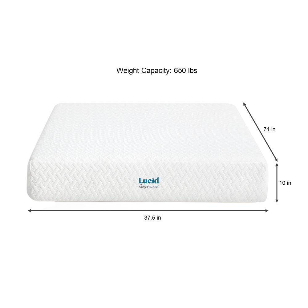 Lucid LUCID Firm Cooling Gel infused Memory Foam Mattresses