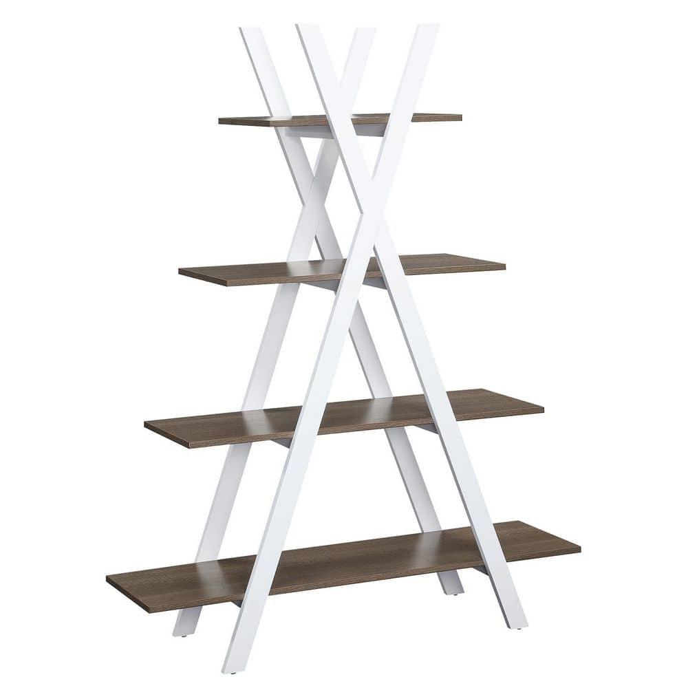 Oxford A Frame Bookshelf, Driftwood and White