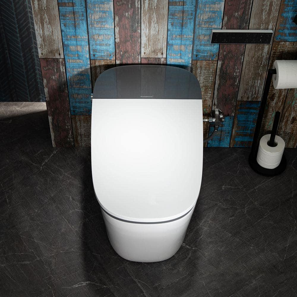 ADA Smart Bidet Toilet with Auto Open & Close, Foot Sensor,Clean Foam Dispenser&MaP Flushing 1000G