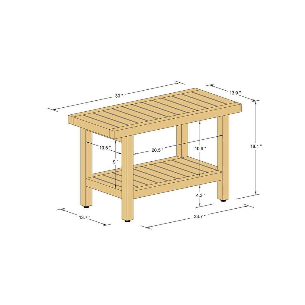 Aqua Teak Spa Teak Shower Bench