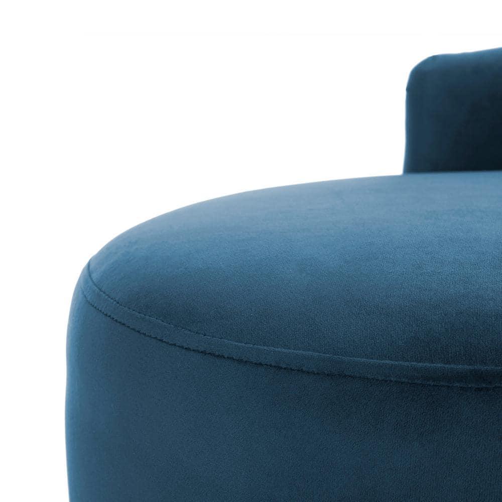 Evangeline Parisian Settee - Navy/Black - Safavieh.