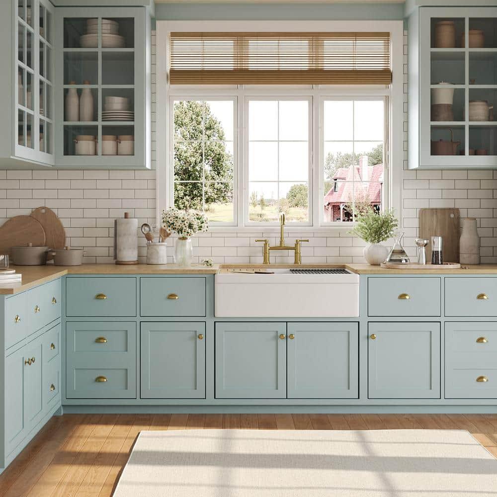 33" L X 20" W White Fireclay Double Bowl Workstation Farmhouse Kitchen Sink with Cutting Board And Dish-Drying Rack