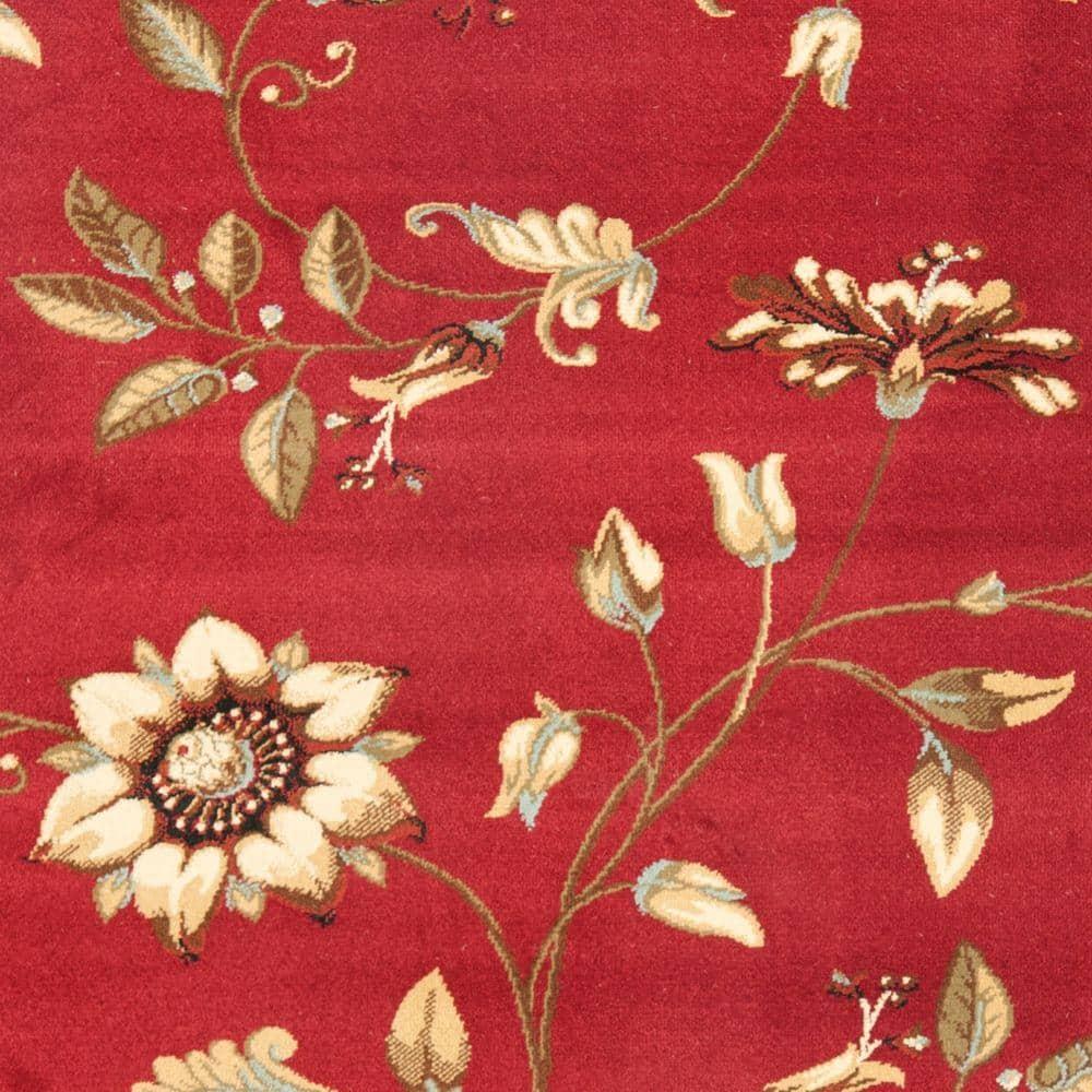 Lyndhurst LNH552 Power Loomed Area Rug - Red/Multi - 8'x11' - Safavieh