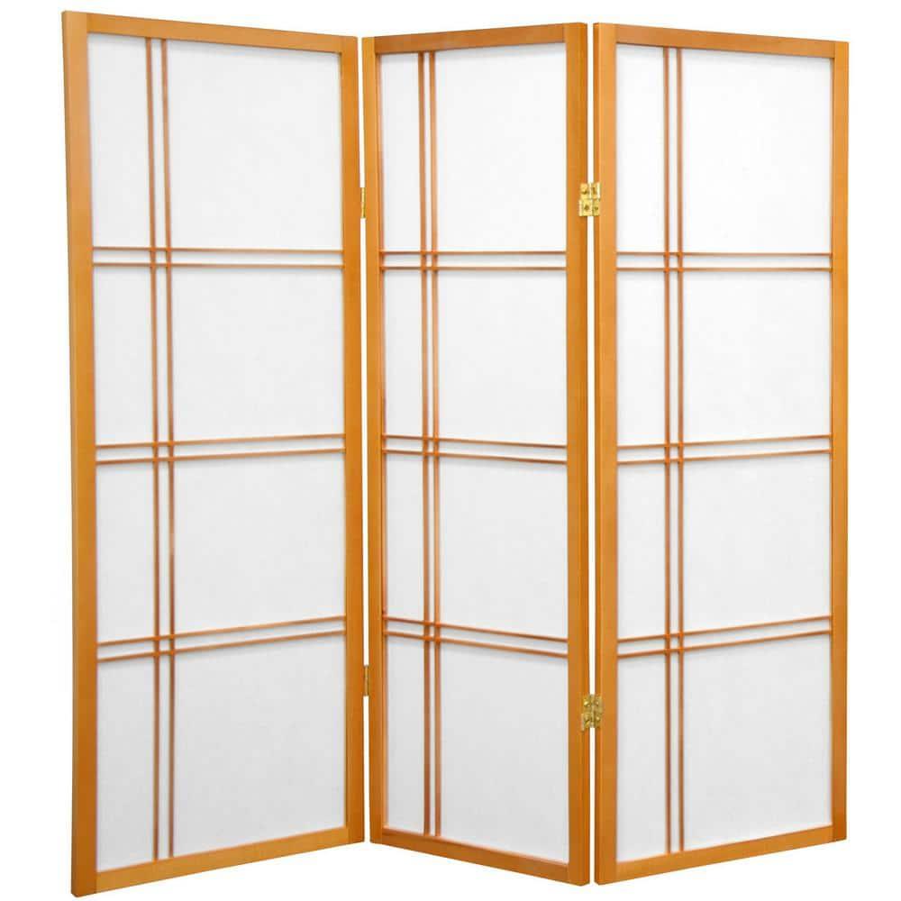 48" x 42" Double Cross Shoji 3 Panel Room Divider