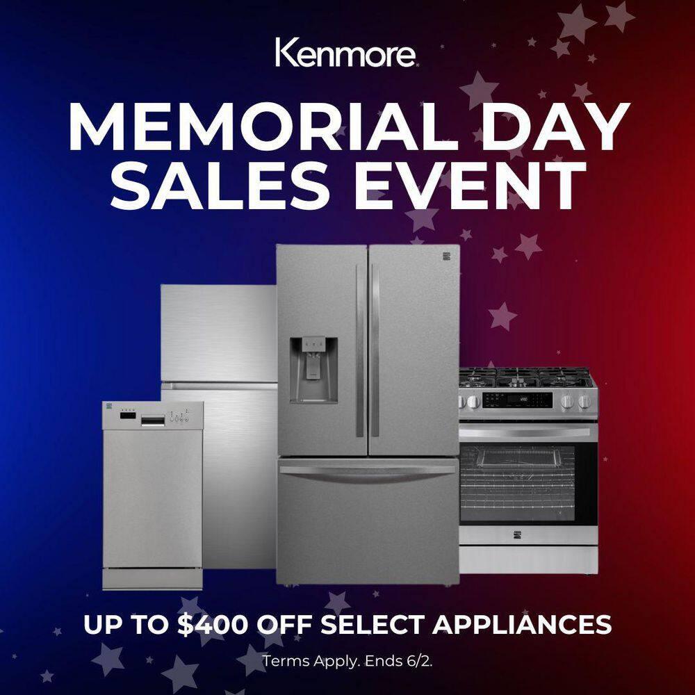 Kenmore 5.6 cu. ft. Front-Control Gas Range with 5 Burners and Hidden Bake Stainless Steel