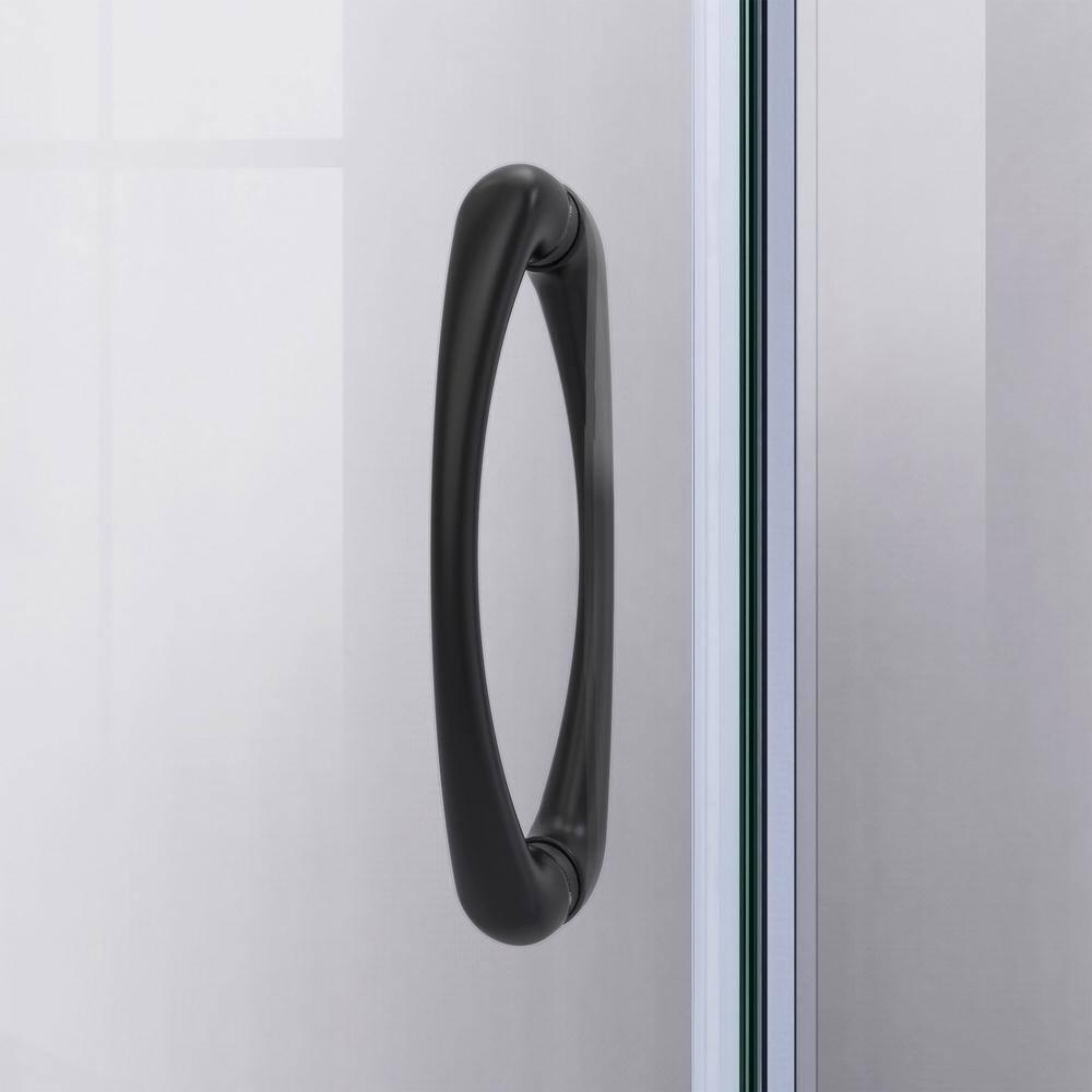 Prime 38" W x 38" D x 74.75" H Semi-Frameless Round Shower Enclosure with Base Included