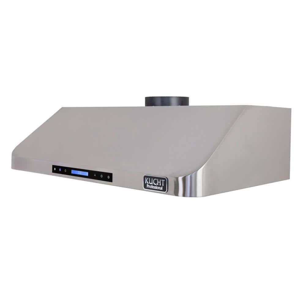 Kucht 36" Stainless Steel 900 CFM Ducted (Vented) Under Cabinet Range Hood with Baffle Filter
