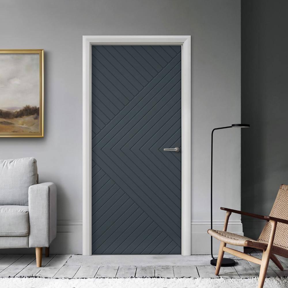 Calhome Hollow Paneled Painted Slab Door