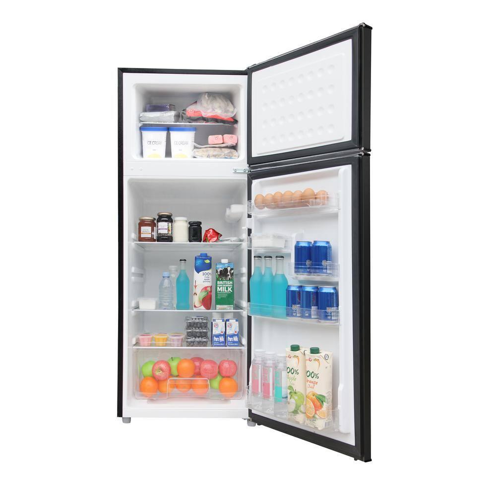 Hamilton Beach 7.5 Cu. Ft. Retro Top Freezer Refrigerator, Black