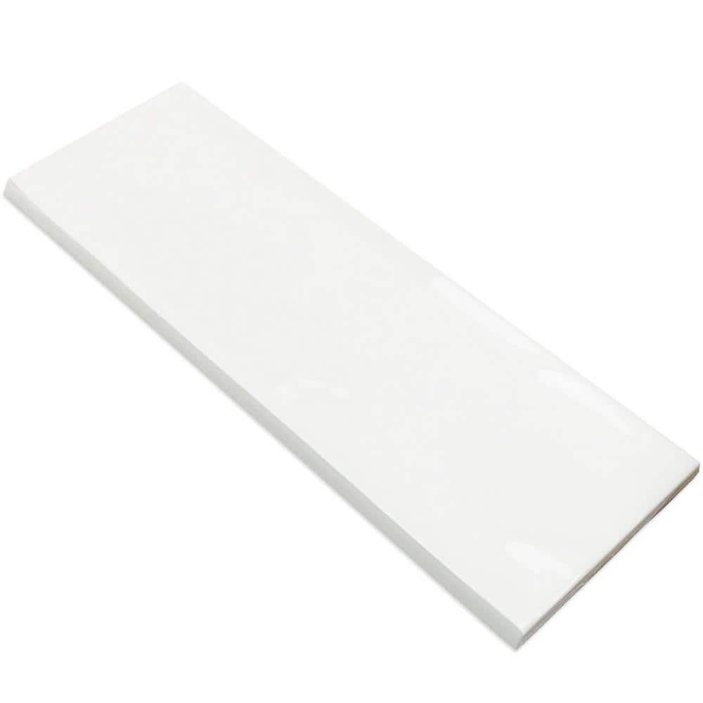 Bond Tile Pacific 12" x 4" Ceramic Bullnose Wall Tile Trim
