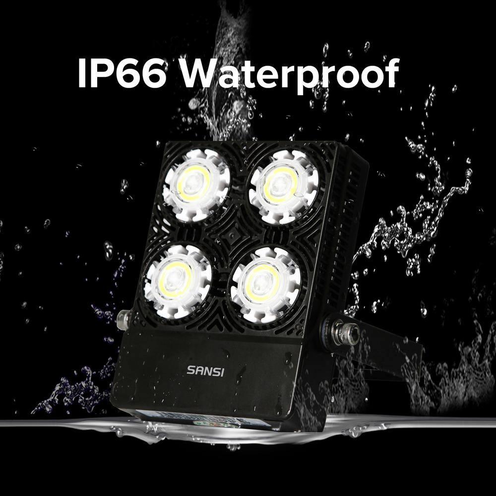 30W Outdoor LED Flood Light, 200W Equiv. 3000lm Super Bright Outdoor Security Light with Switch, IP66 Waterproof, 5700K Daylight White, Landscape Floodlight with Plug for Backyard, Garden, Warehouse