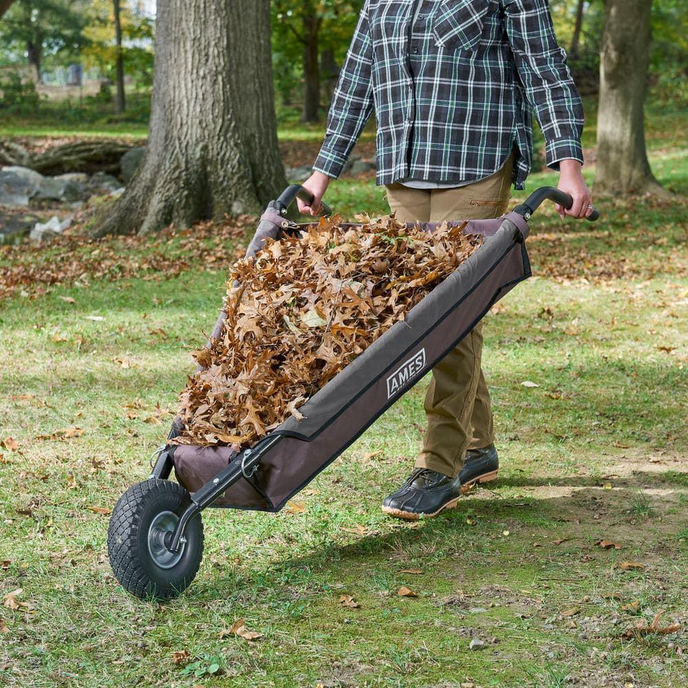5 cu. ft. Foldable Garden Cart Wheelbarrow - Ames