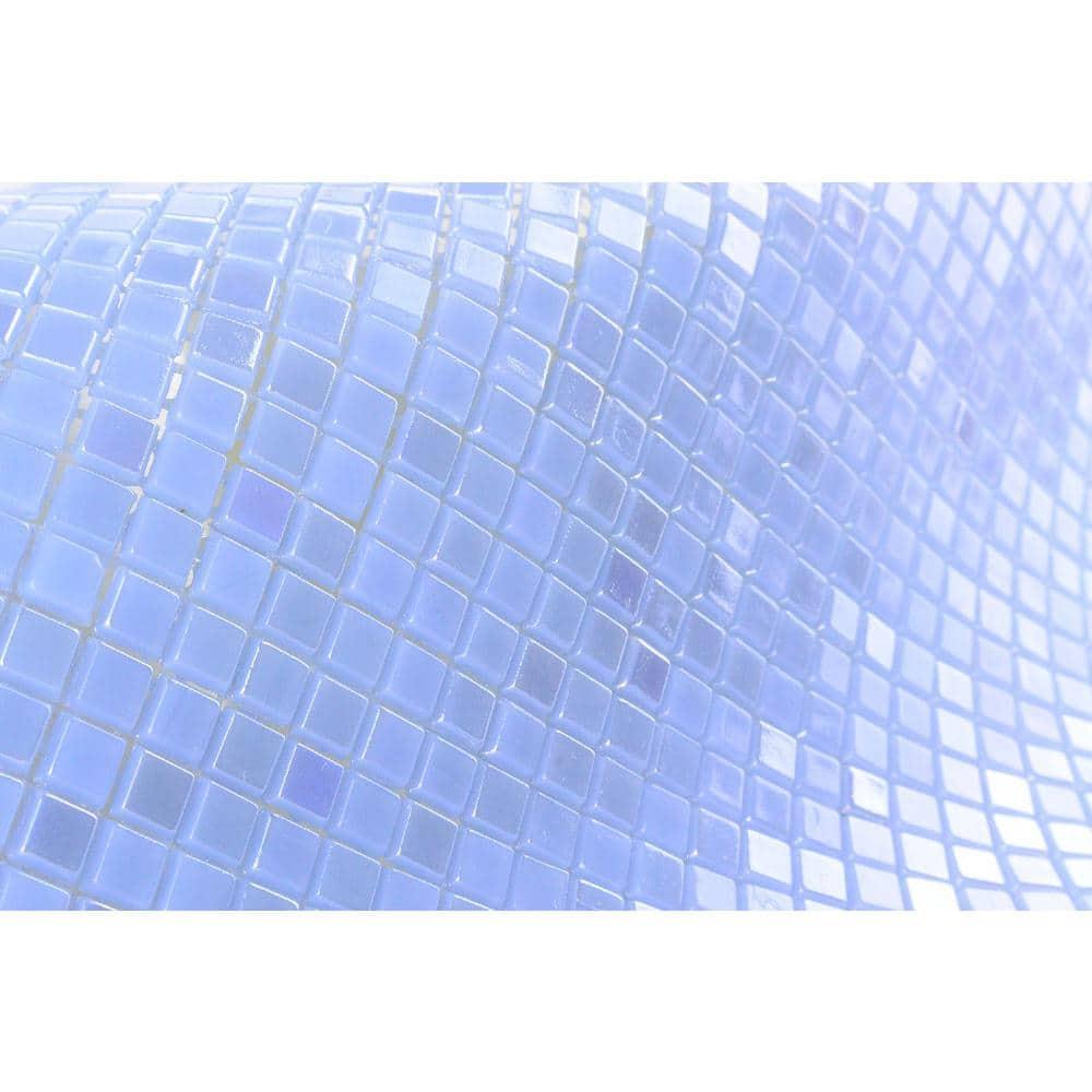 Galaxy 0.3125 in. x 0.3125 in. Iridescent Glass Pressed Edge Tiny Square Mosaic Wall Pool & Floor Tile