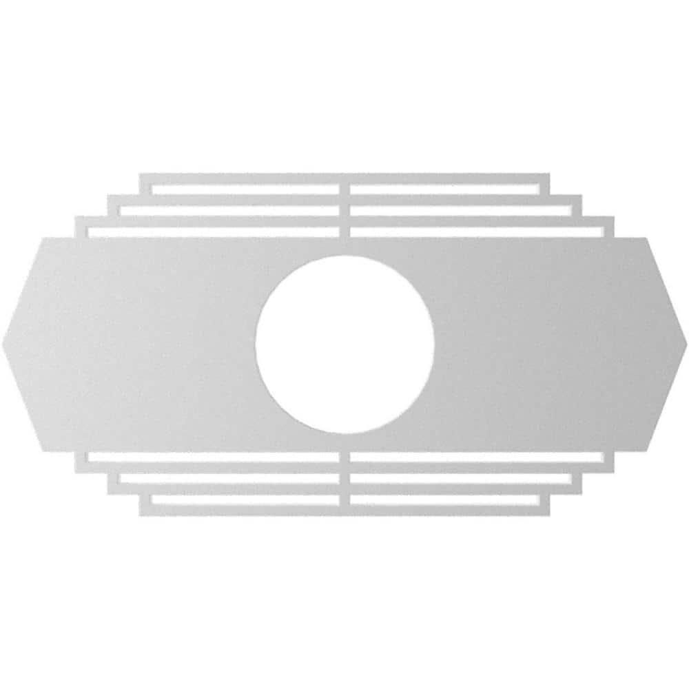 18"W x 9"H x 4 3/4"ID x 1/2"P Chrysler Architectural Grade PVC Pierced Ceiling Medallion