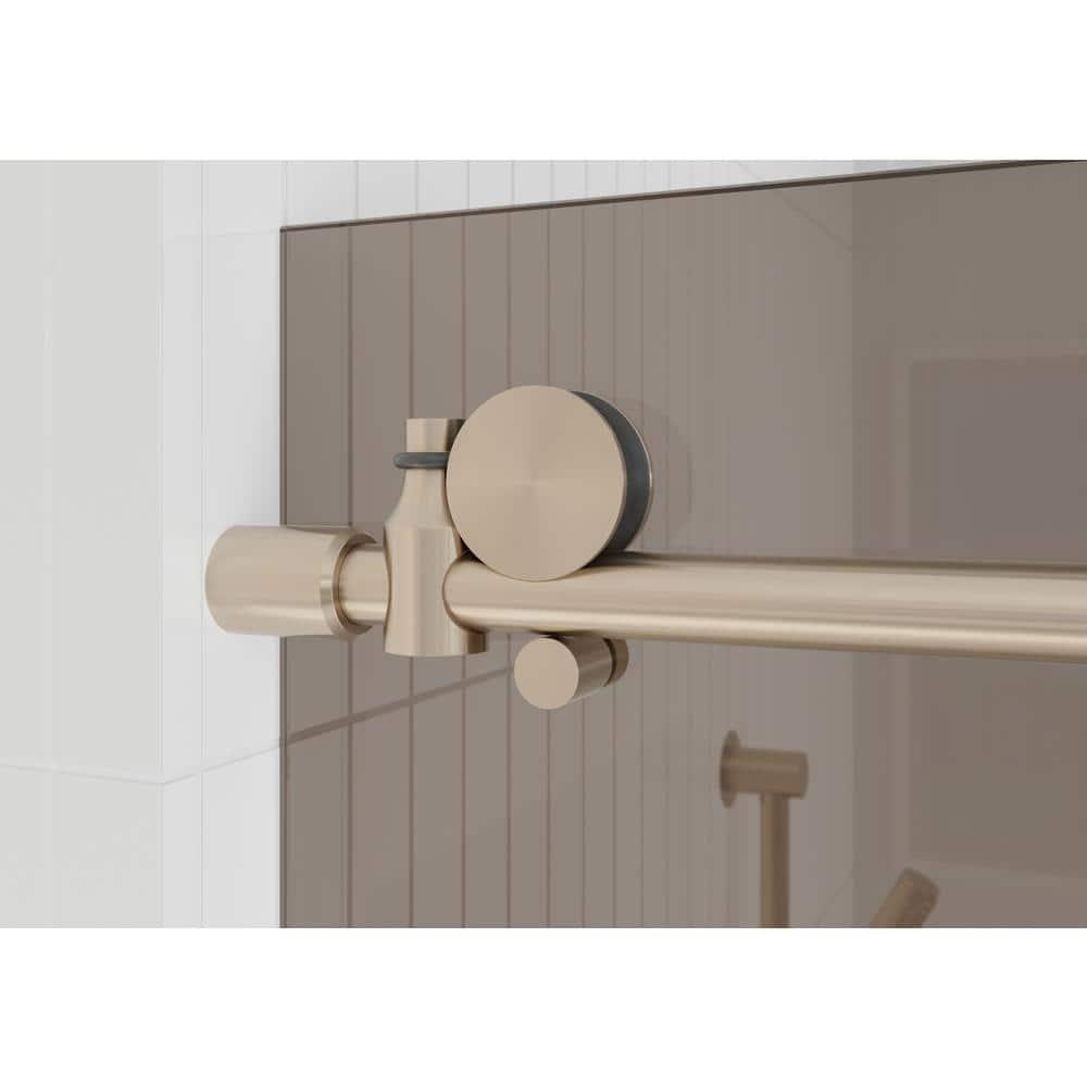 Equinox 56 - 60 in. x 78 in. Fully Frameless Tinted Sliding Shower Door