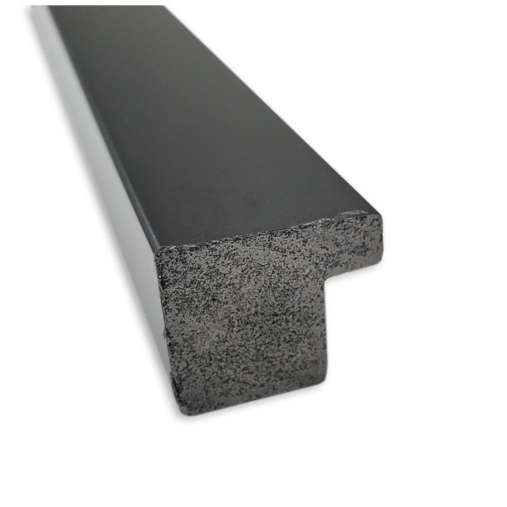 Amanti Art Beveled Bathroom Wall Mirror - Jet Frame Jet Black Outer Size: 17 x 21 in Black