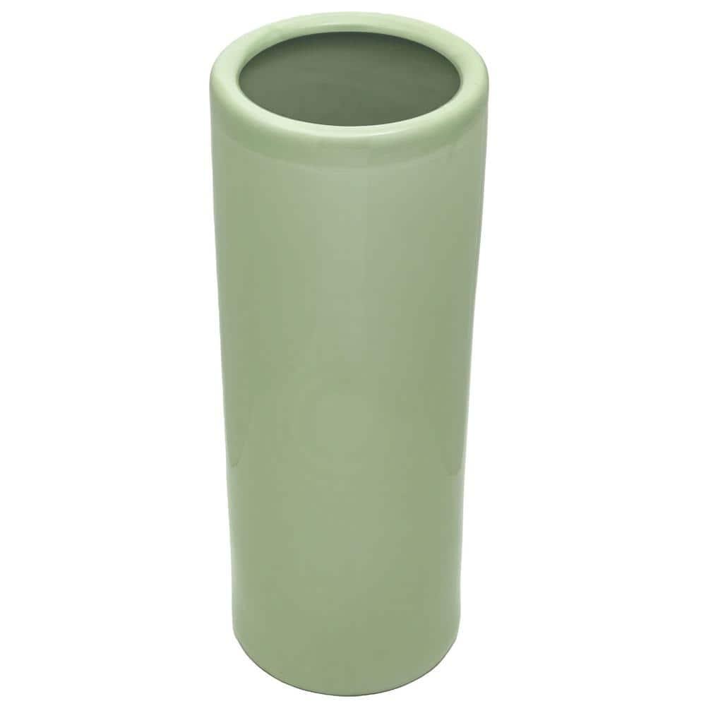 24" Porcelain Umbrella Stand Celadon