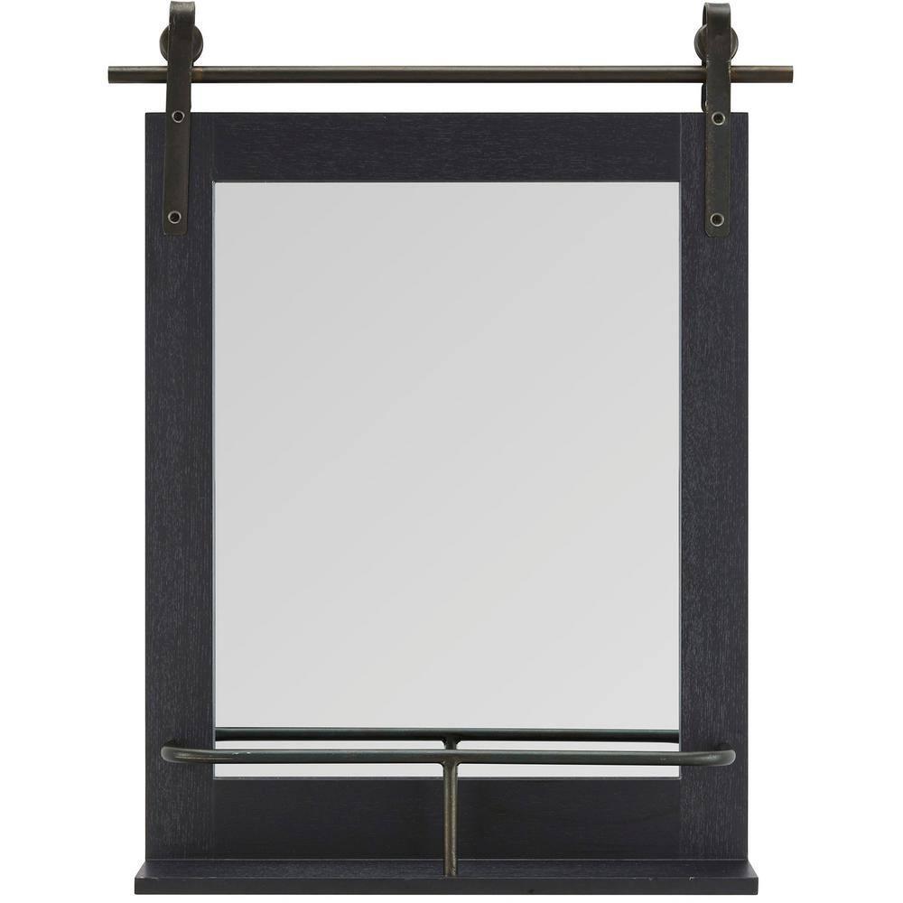 Joss & Main Enora Wood Mirror with Shelves